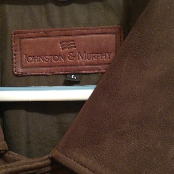 Men's Johnston & Murphy 100% Chocolate suede coat. Size L - - Picture 2 of 3